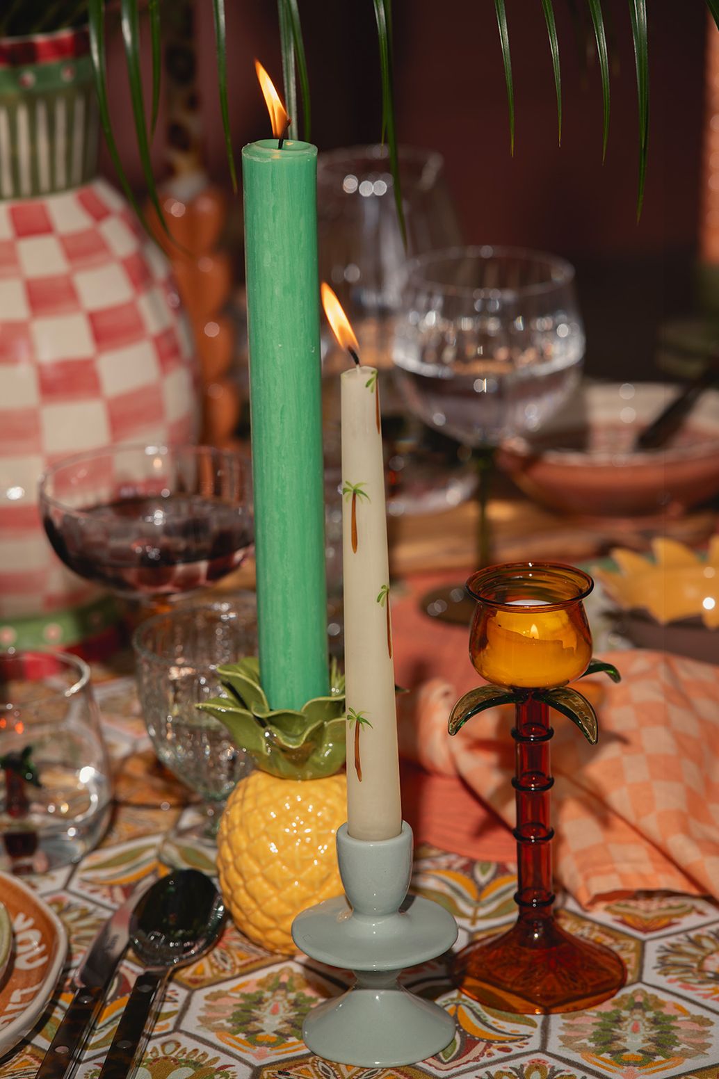 Kerze Ø 3,2 cm - mintgrün