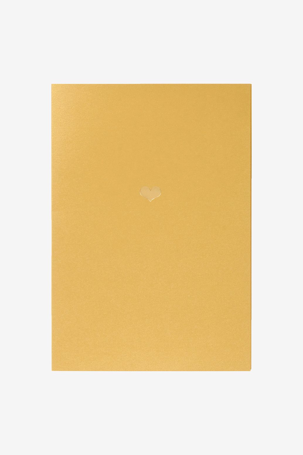 Carte Cœur - doré