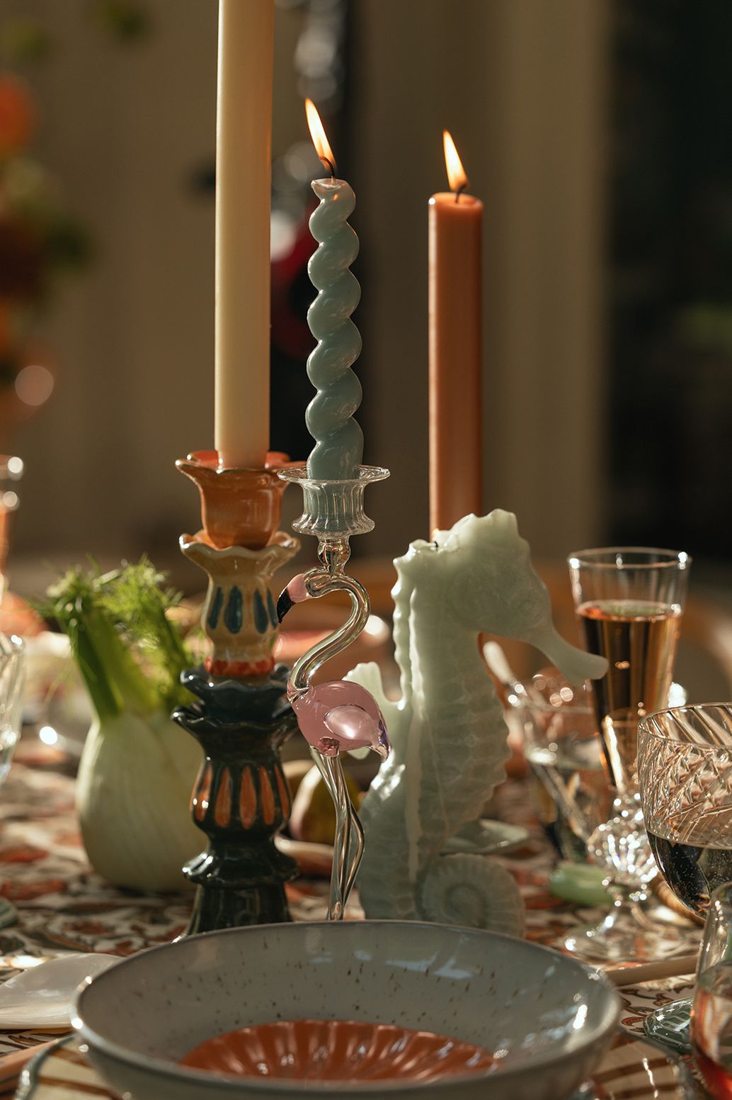 Pasta-Teller Glaze - grau