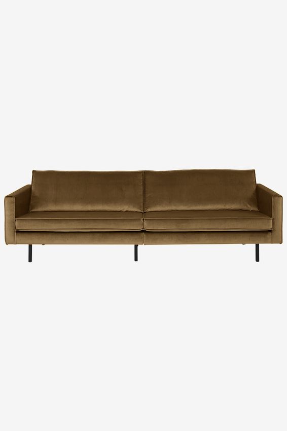 Amsterdam Samtsofa 4-Sitzer - bronze