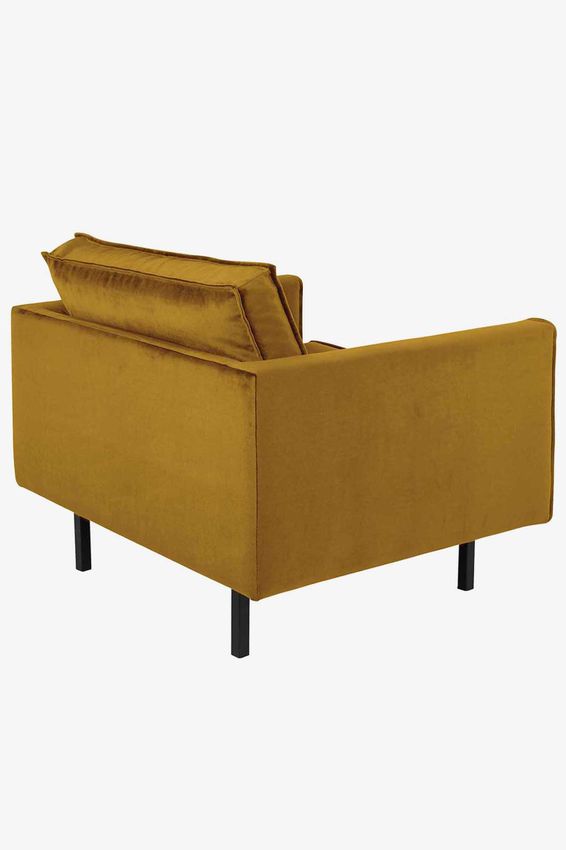 Amsterdam velvet loveseat juke oker