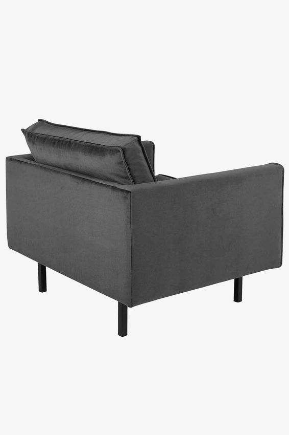 Amsterdam Samt-Loveseat - grau