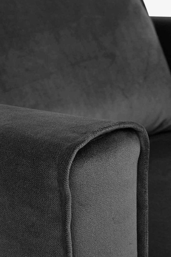 Amsterdam velvet loveseat juke antraciet