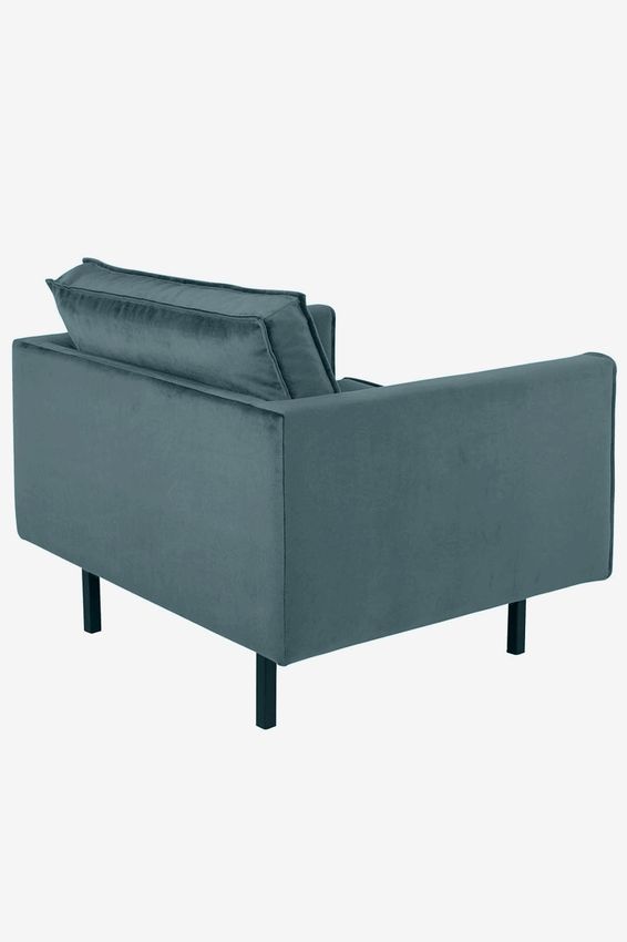 Amsterdam velvet loveseat juke grijs blauw