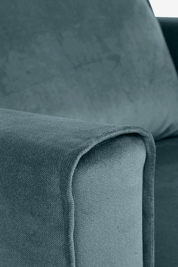 Amsterdam velvet loveseat juke grijs blauw