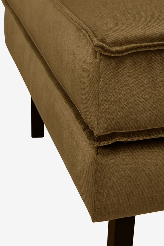 Amsterdam velvet hocker juke brons