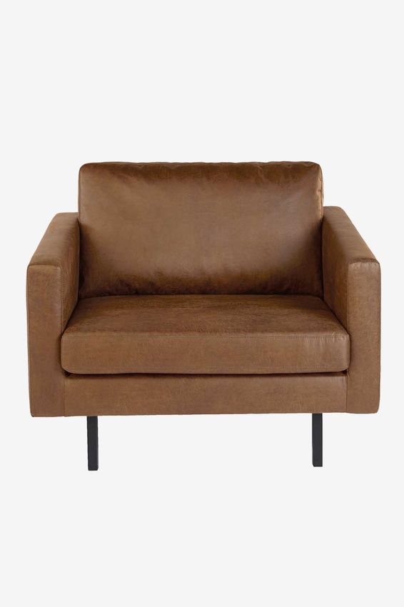 Amsterdam leer clean loveseat bruin