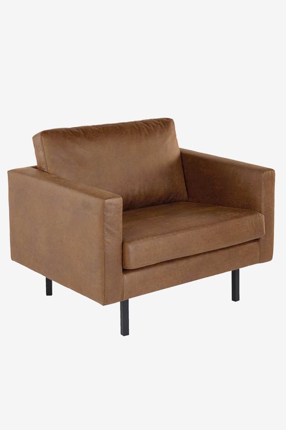 Amsterdam leer clean loveseat bruin