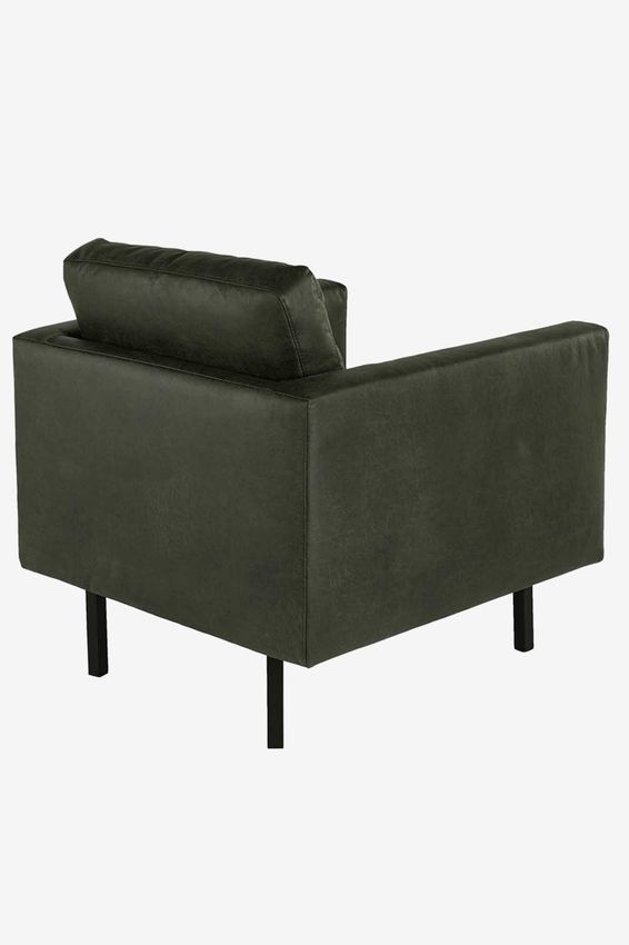 Amsterdam leer clean fauteuil groen