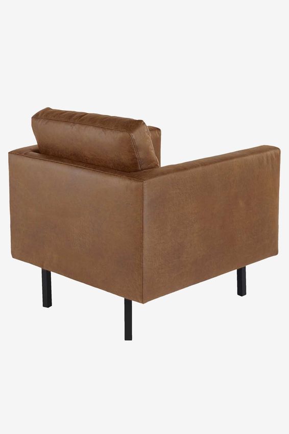 Amsterdam leer clean fauteuil bruin