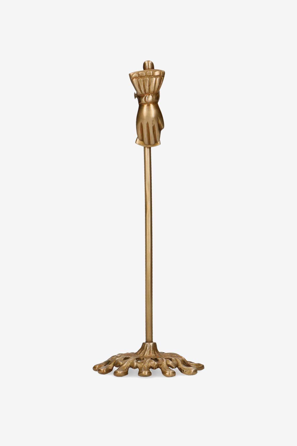 Kartenhalter Hand - goldfarben