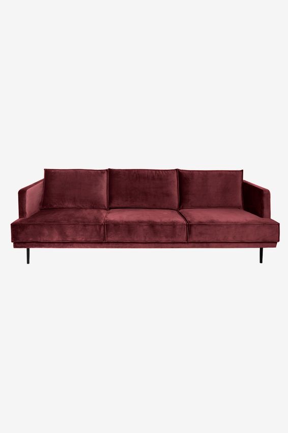 The Duchess Samtsofa 3,5-Sitzer - rot