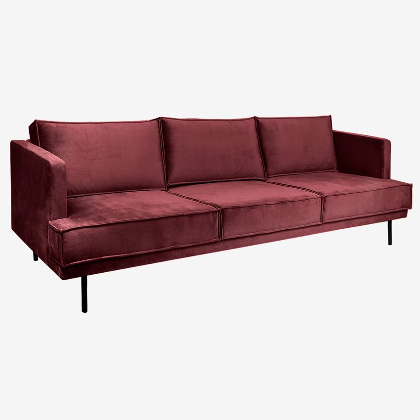 The Duchess Samtsofa 3,5-Sitzer - rot