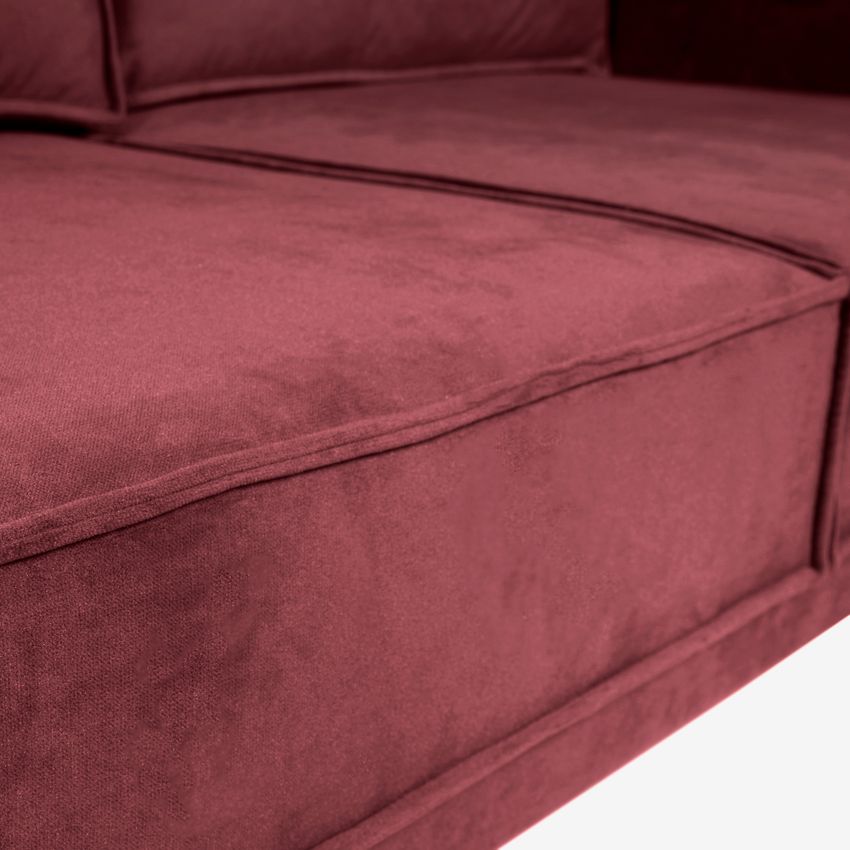 The Duchess Samtsofa 3,5-Sitzer - rot