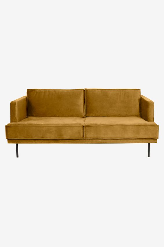 The Duchess Samtsofa 2,5-Sitzer - ockergelb