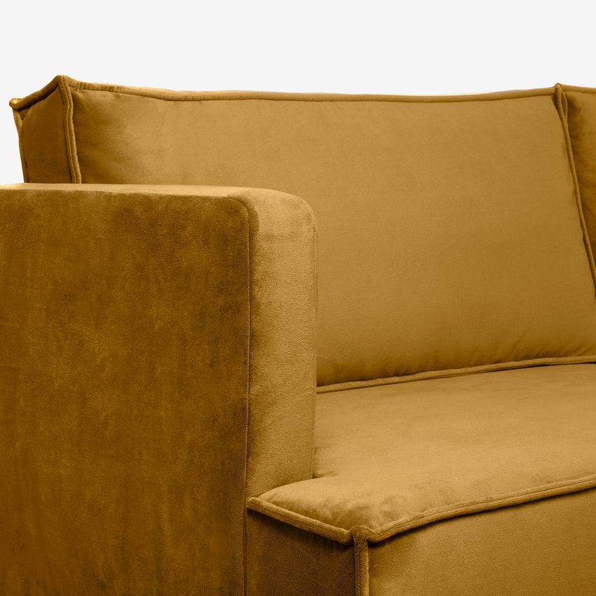 The Duchess Samtsofa 2,5-Sitzer - ockergelb