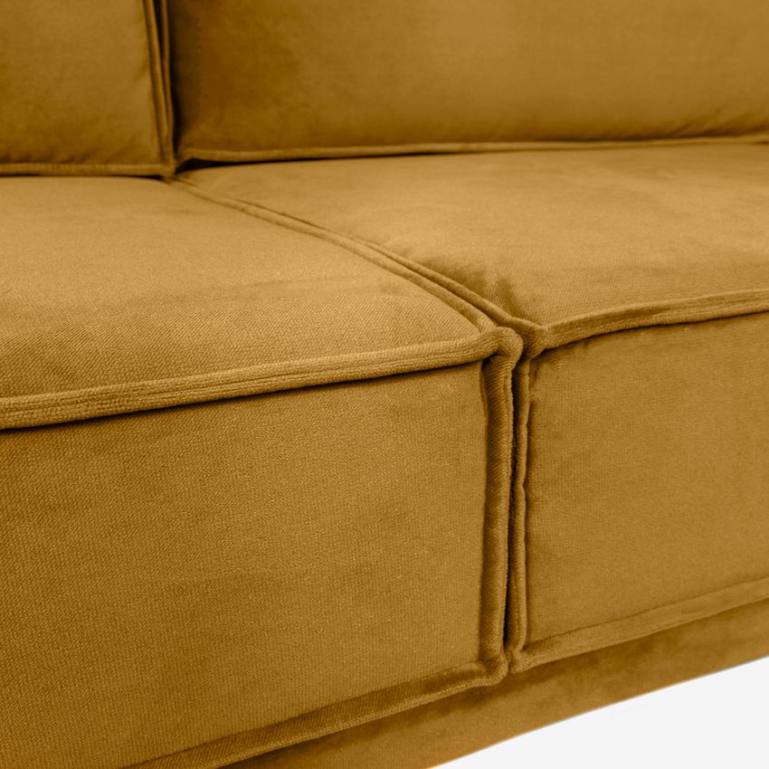 The Duchess Samtsofa 2,5-Sitzer - ockergelb
