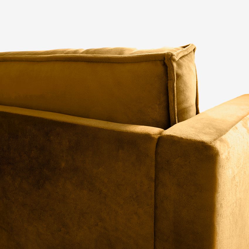 The Duchess Samtsofa 2,5-Sitzer - ockergelb
