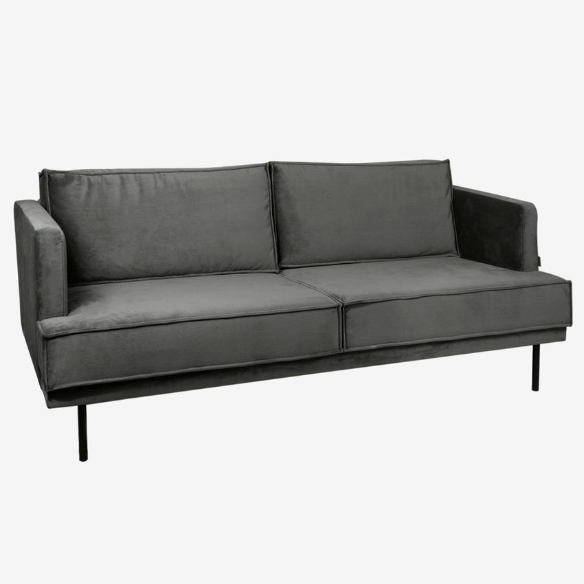 The Duchess Samtsofa 2,5-Sitzer - anthrazit