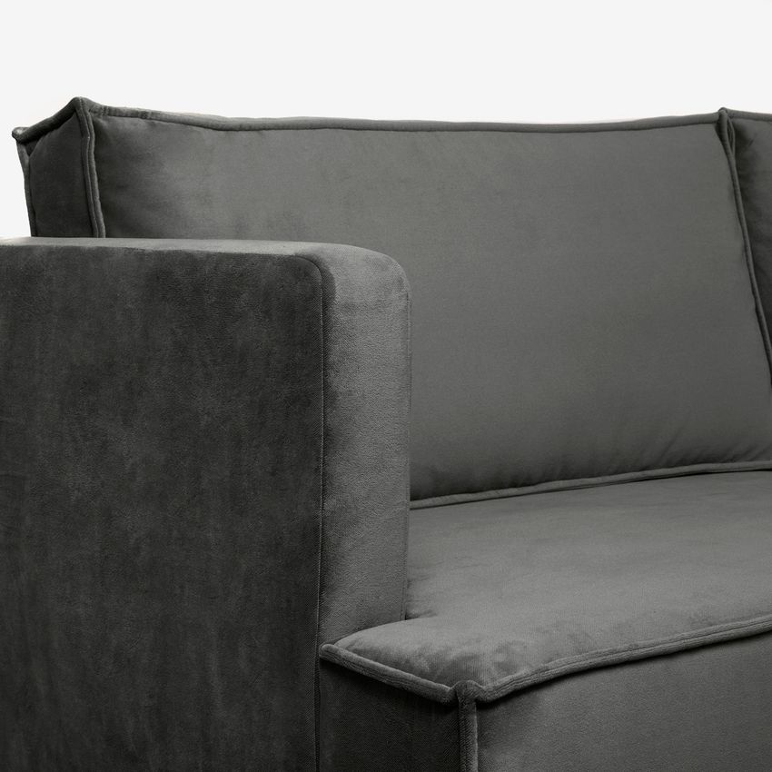 The Duchess Samtsofa 2,5-Sitzer - anthrazit