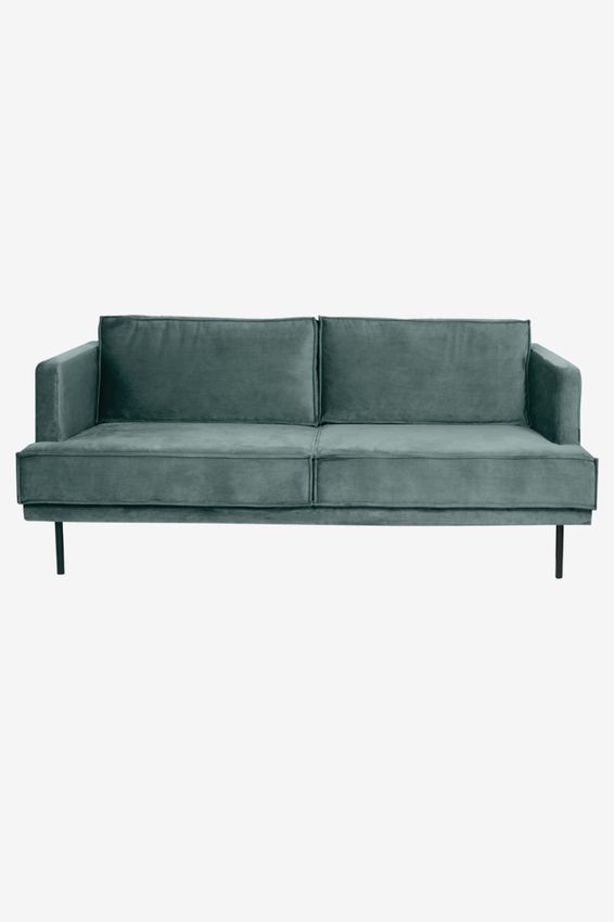 The Duchess Samtsofa 2,5-Sitzer - graublau