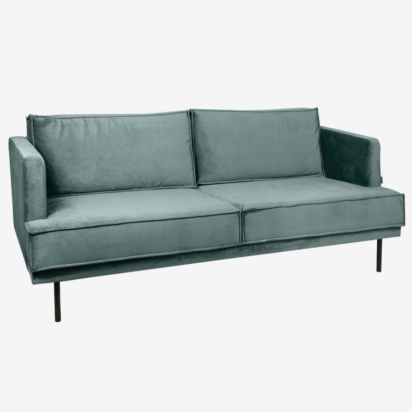 The Duchess Samtsofa 2,5-Sitzer - graublau