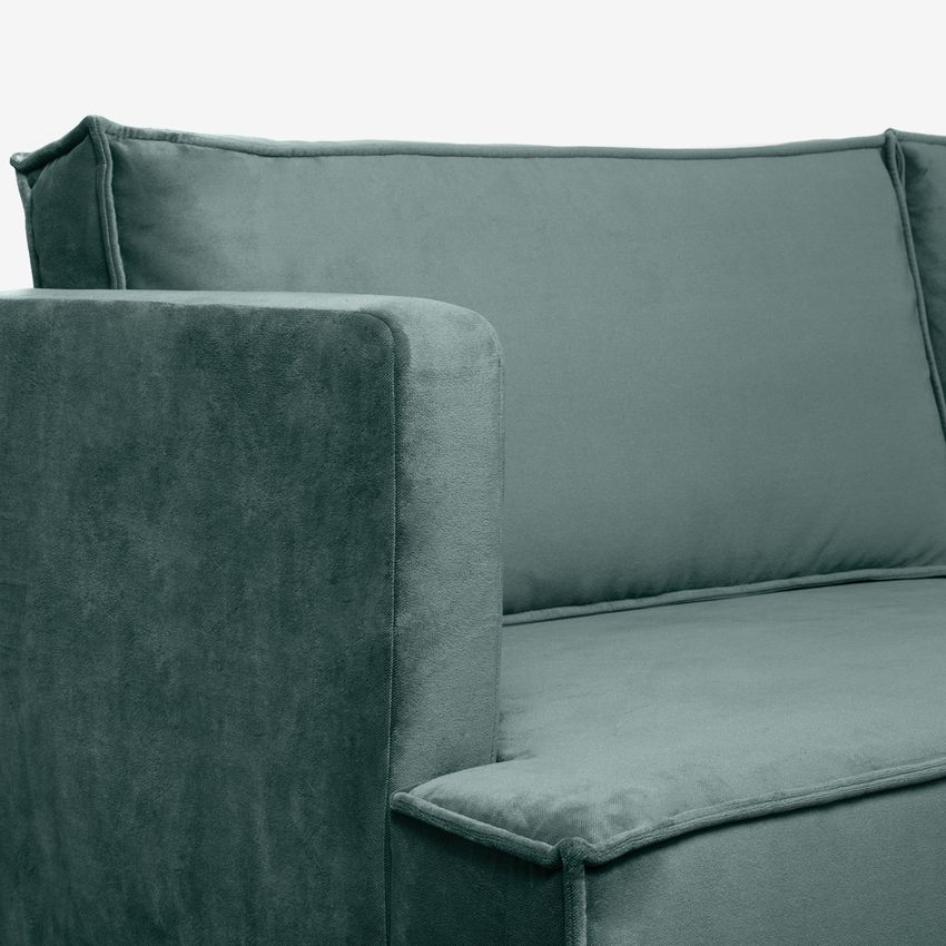 The Duchess Samtsofa 2,5-Sitzer - graublau