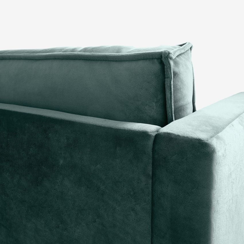 The Duchess Samtsofa 2,5-Sitzer - graublau