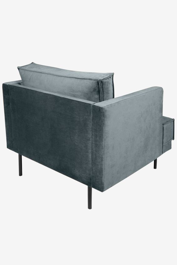 The Duchess Samt-Loveseat - grau