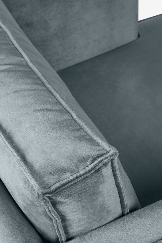 The Duchess Samt-Loveseat - grau