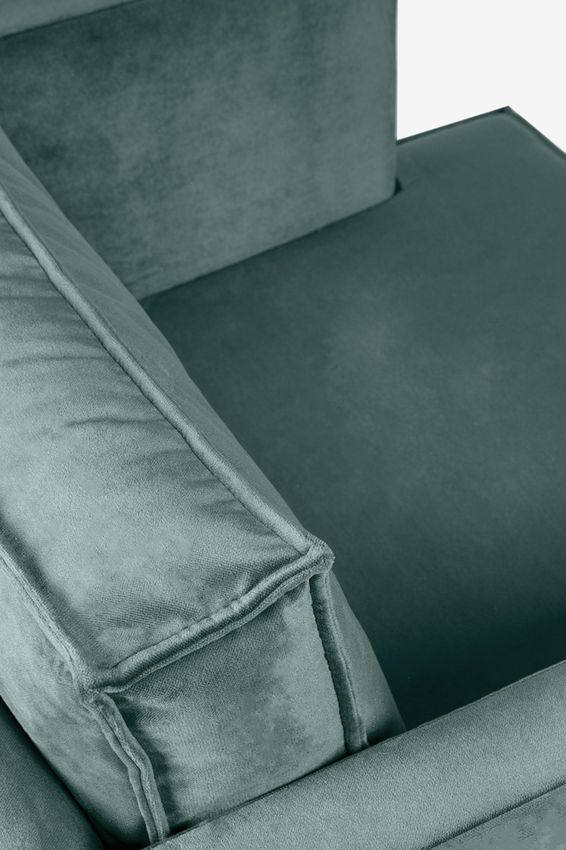 The Duchess velvet loveseat Juke grijs blauw