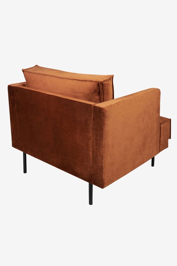 The Duchess velvet loveseat Juke roest
