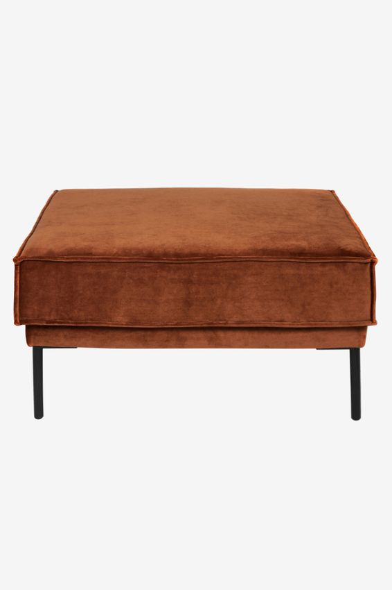 The Duchess velvet hocker Juke roest