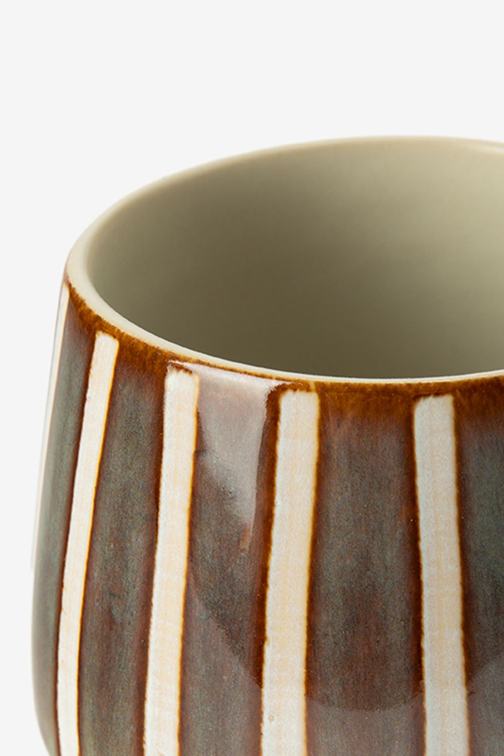 Mugs porcelaine avec anse - vert et bleu