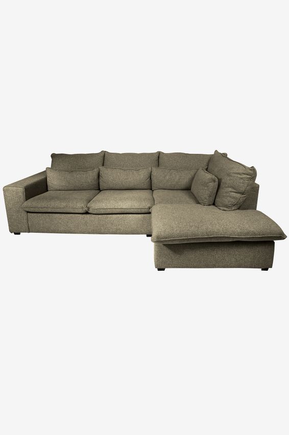 Baron Sofa 2,5-Sitzer Lounge rechts - grün meliert