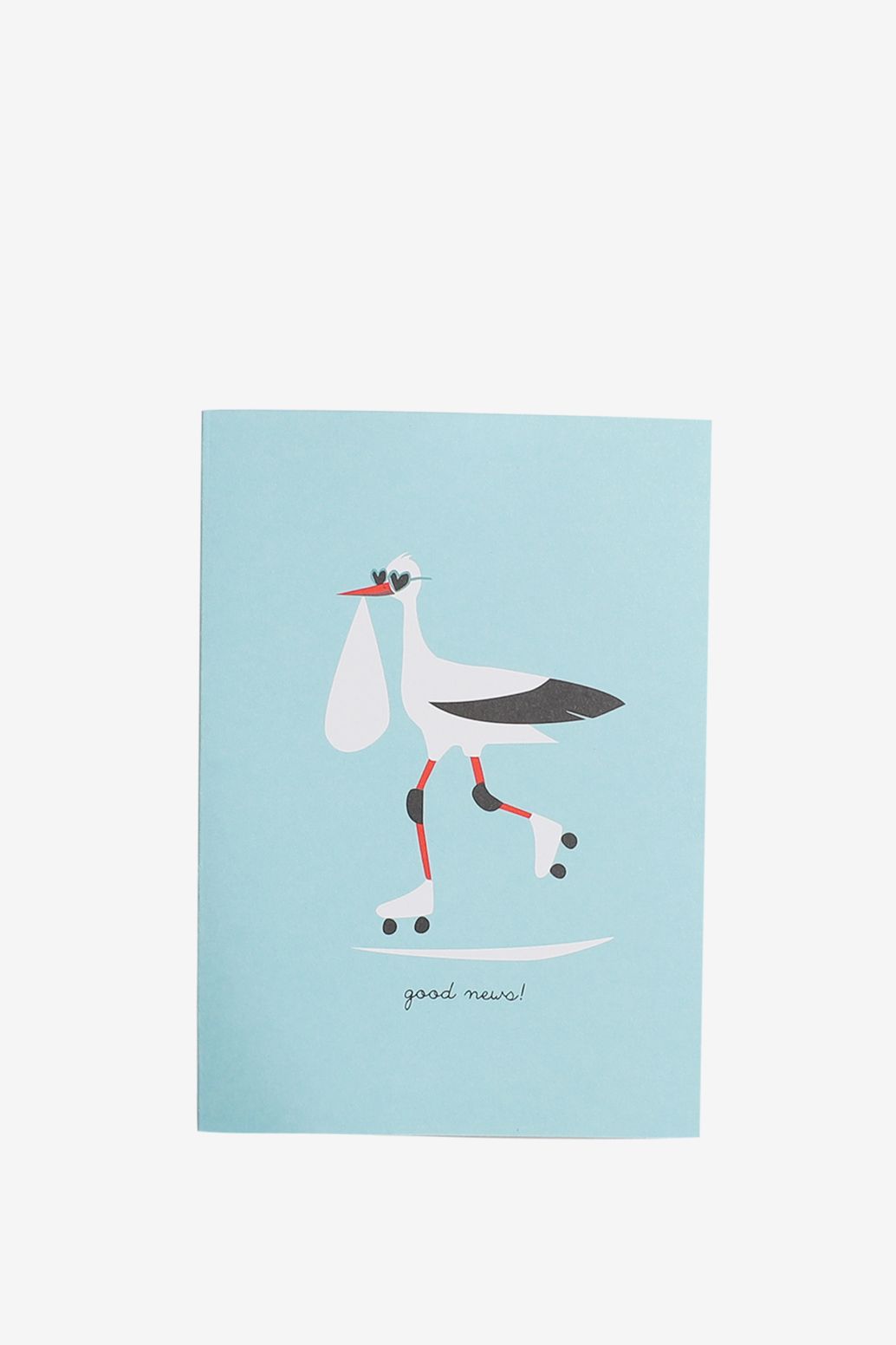 Carte postale avec cigogne