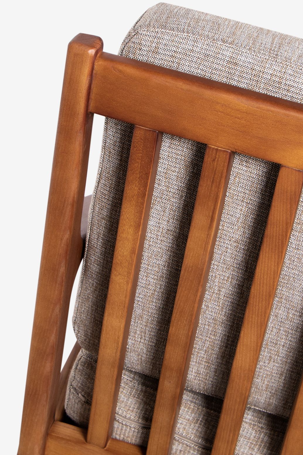 Chaise en bois Mid-Century