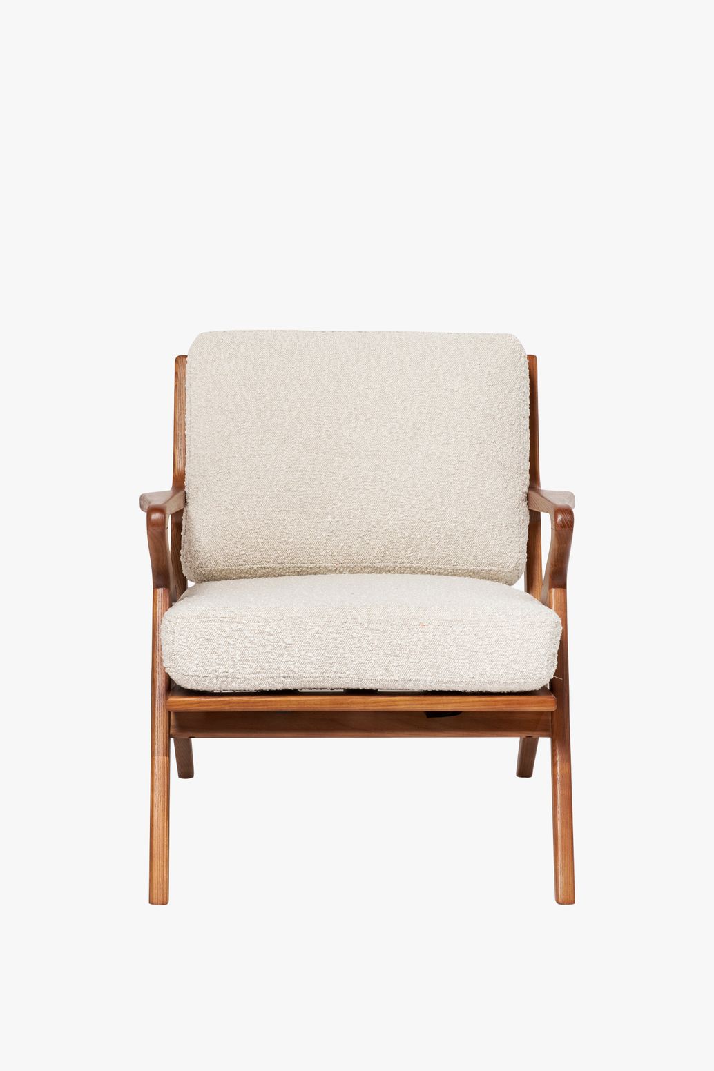 Chaise en bois Mid-Century