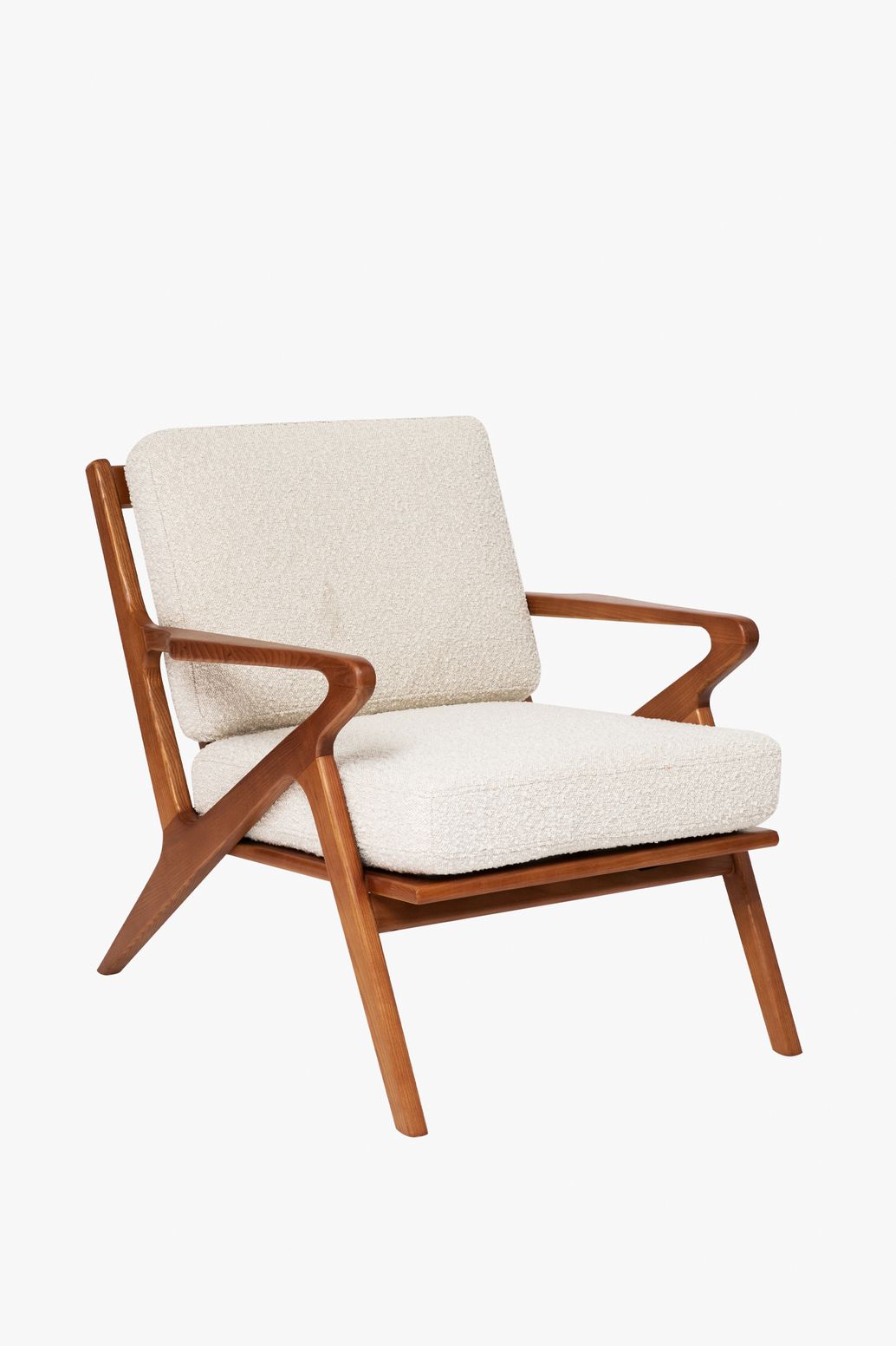 Chaise en bois Mid-Century