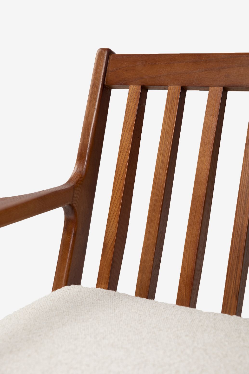 Chaise en bois Mid-Century