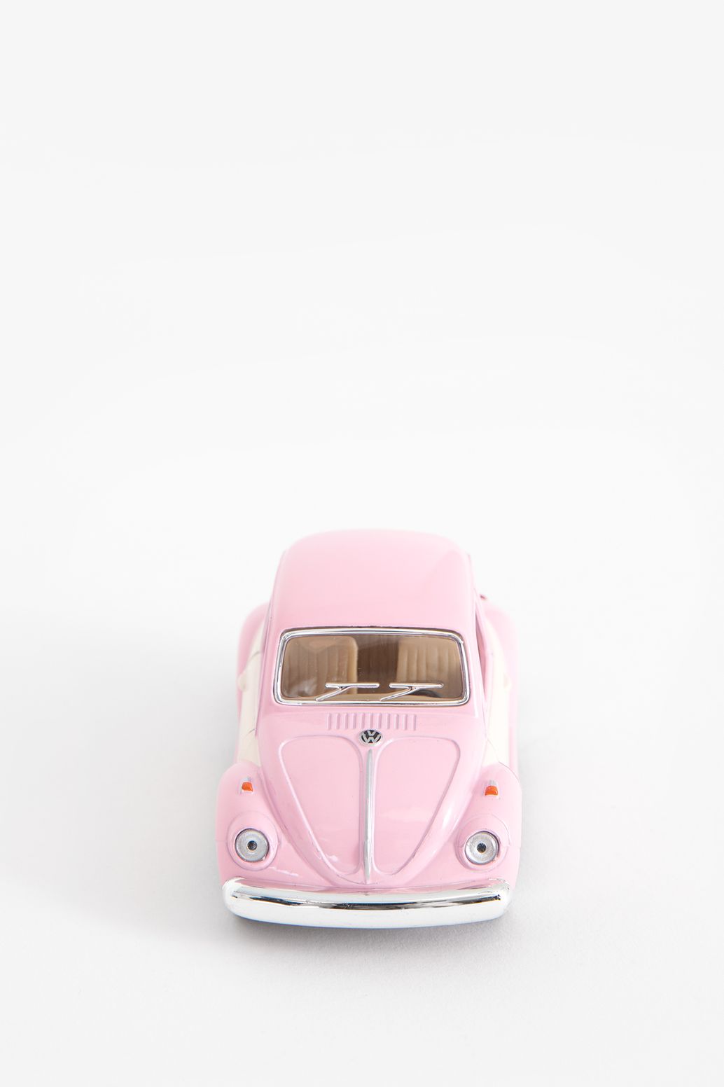 Metalen volkswagen beetle pastel roze