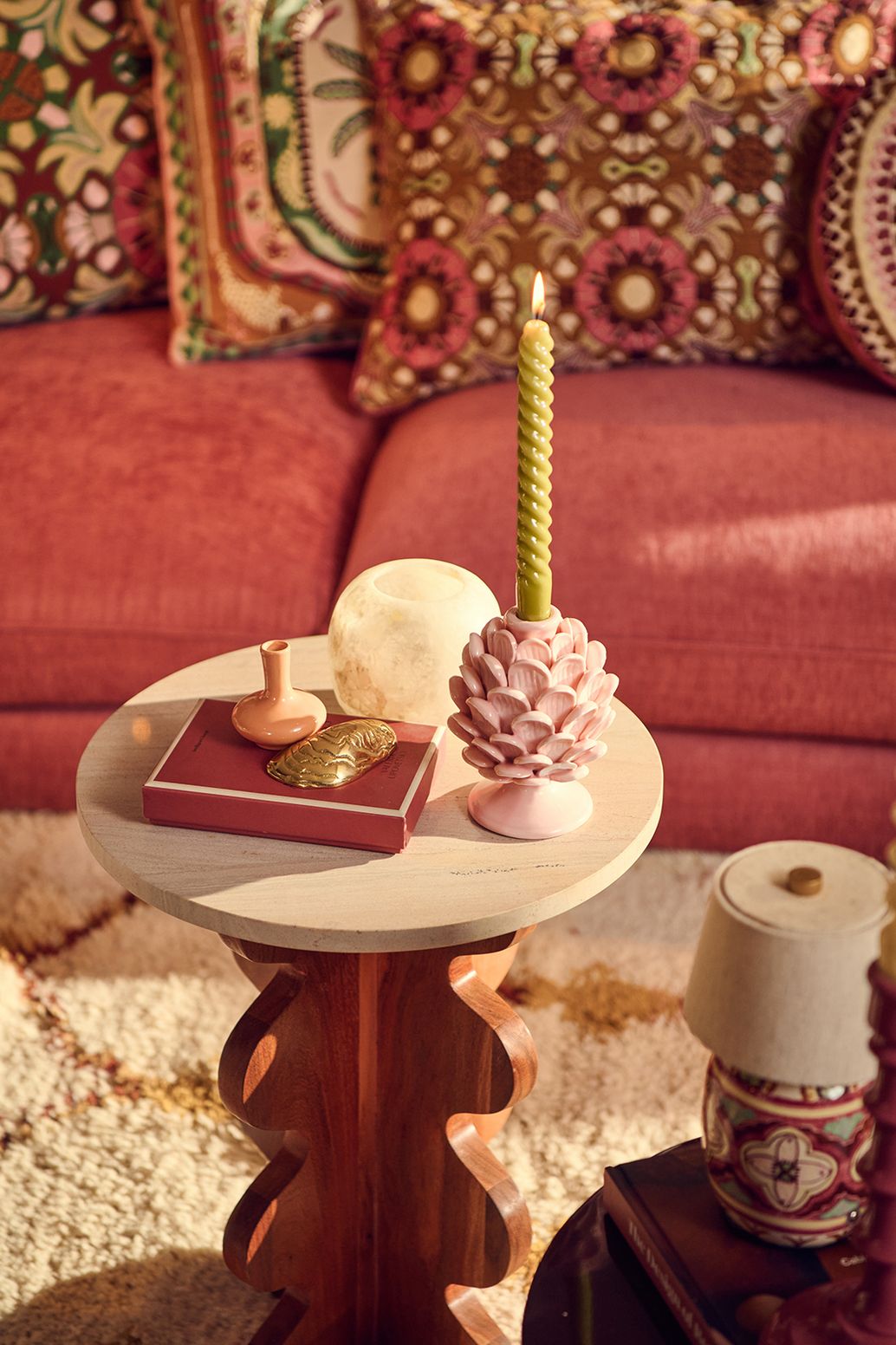 Ecru waxinelichthouder alab