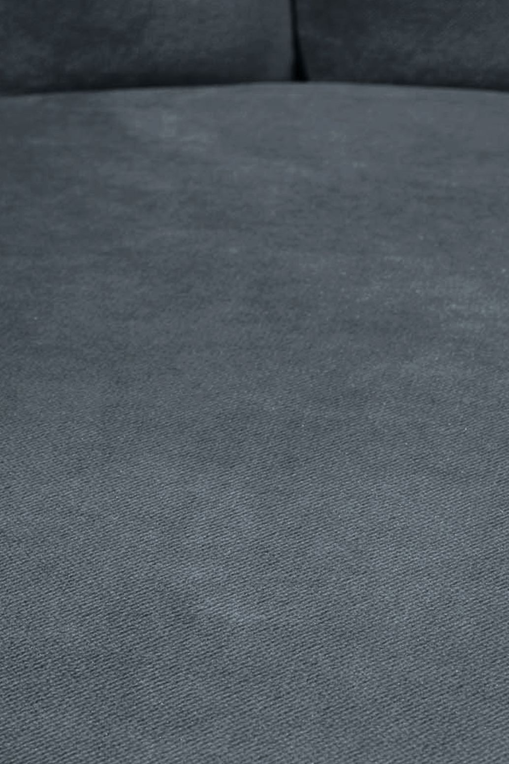 Blauwe velvet schelpstoel