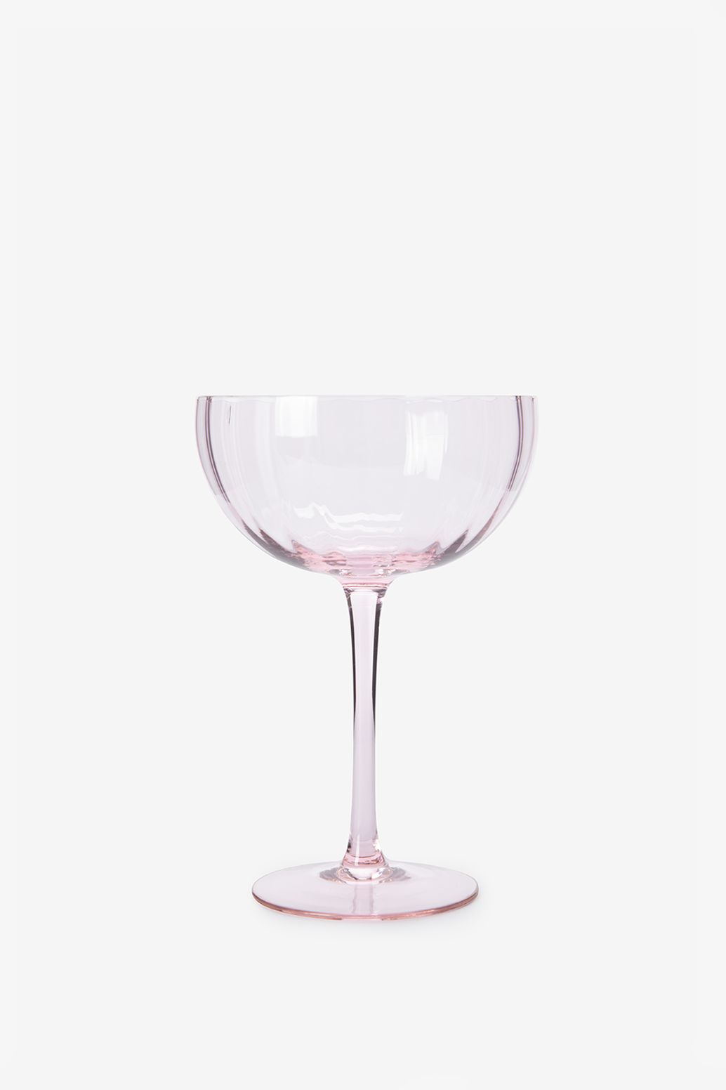 Lichtroze cocktailglazen Scallop