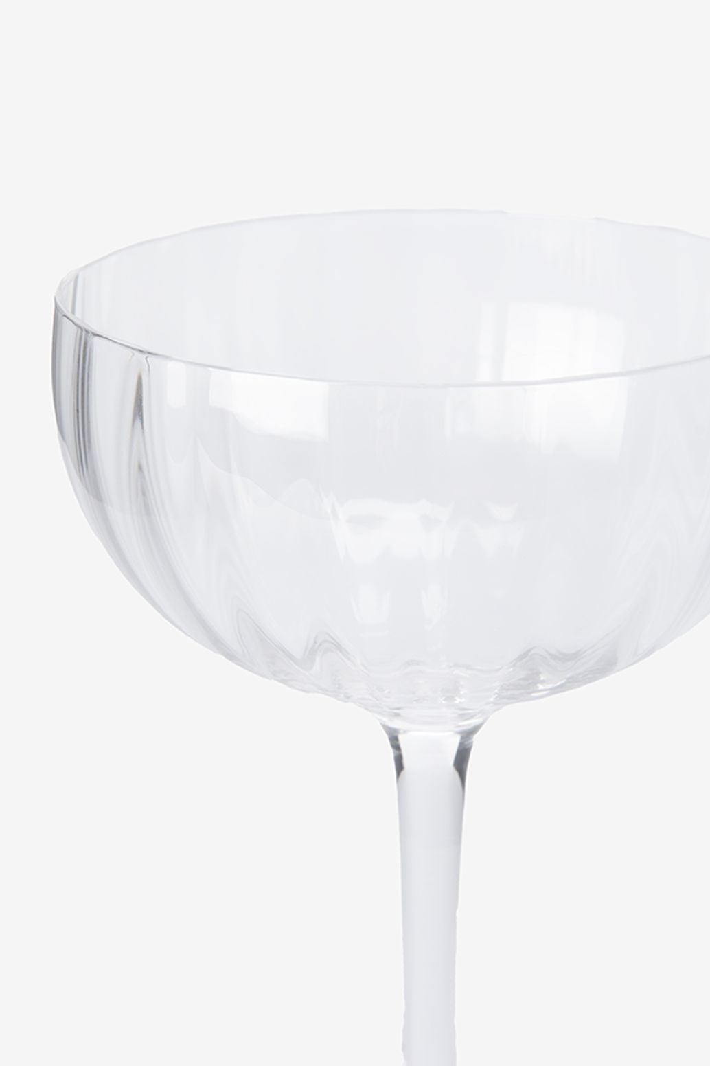 Durchsichtiges Cocktailglas