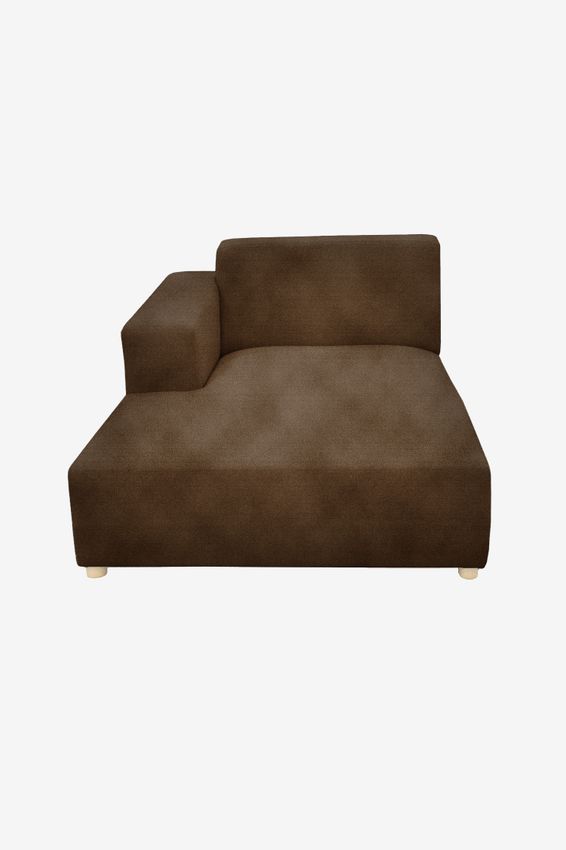 Earl velvet chaise longue links Juke dark green hunter