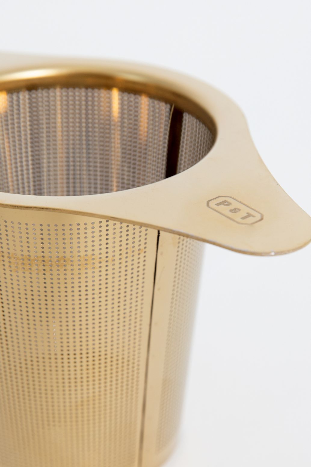 Thee infuser goudkleurig