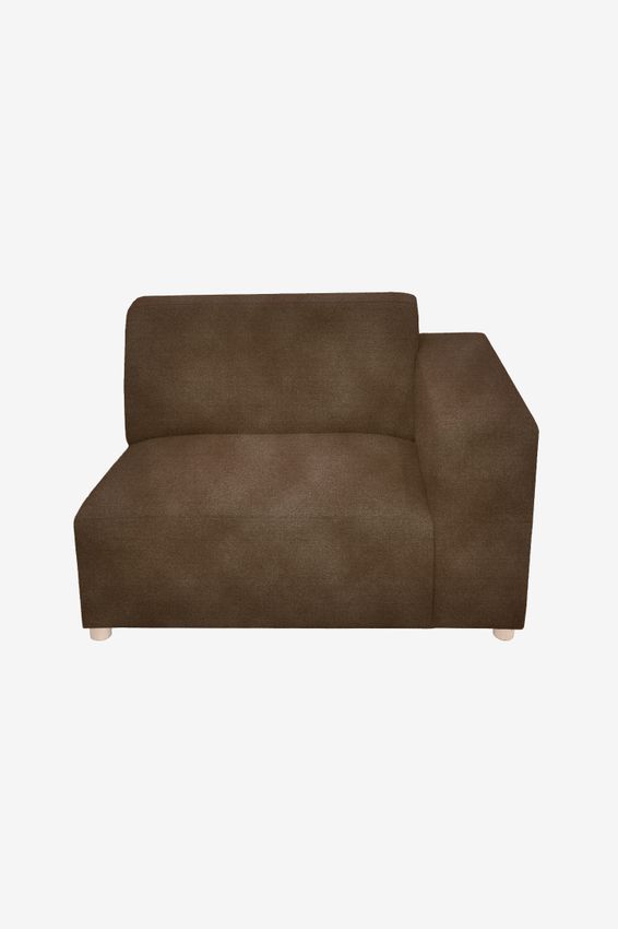 Earl velvet 1.5-zits bank arm rechts Juke dark green hunter
