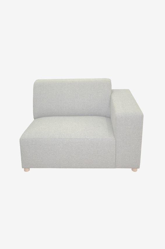 Earl 1.5-zits bank arm rechts Forward light grey