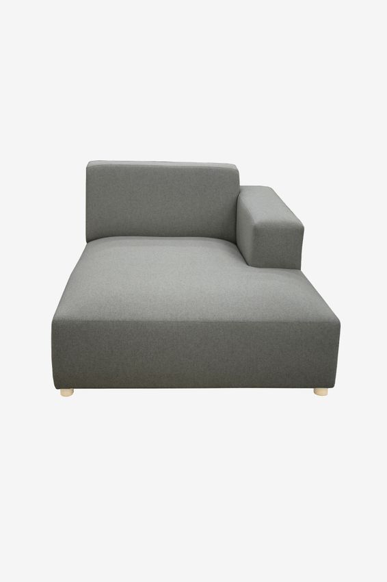 Earl chaise longue rechts Forward dark grey